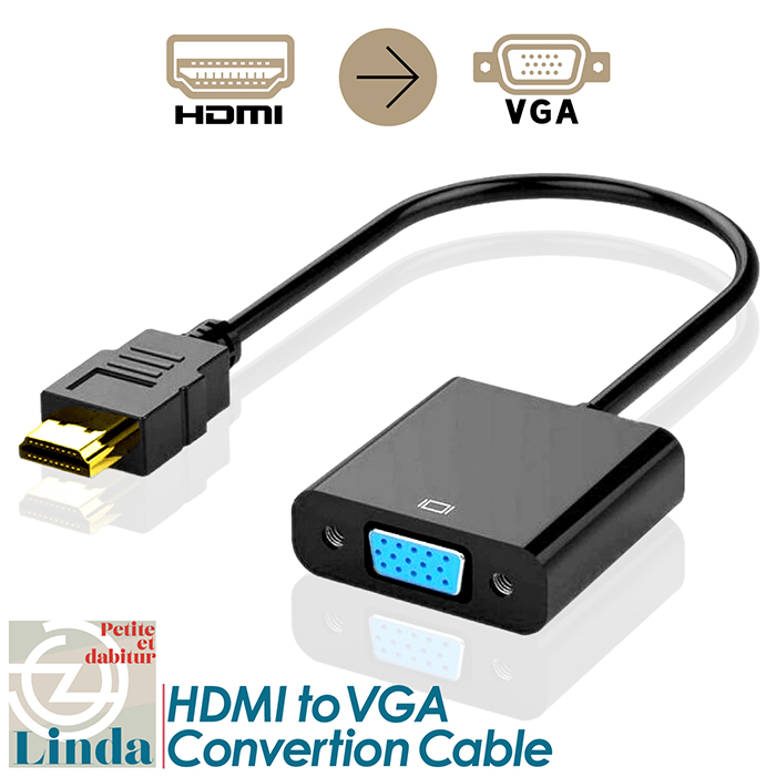 HDMI to VGA Ѵץ Ѵ ץ ץ ֥ ˥ D-Sub HDCPб 1920x1080 PC ǥץ쥤 Ѵ Ѵͥ Ÿ