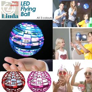 フライング ボール ブーメラン スピナー ジャイロ ドローン UFO おもちゃ 光る 飛行 ボール LEDライト USB充電 子ども 室内 屋外 遊び 浮遊