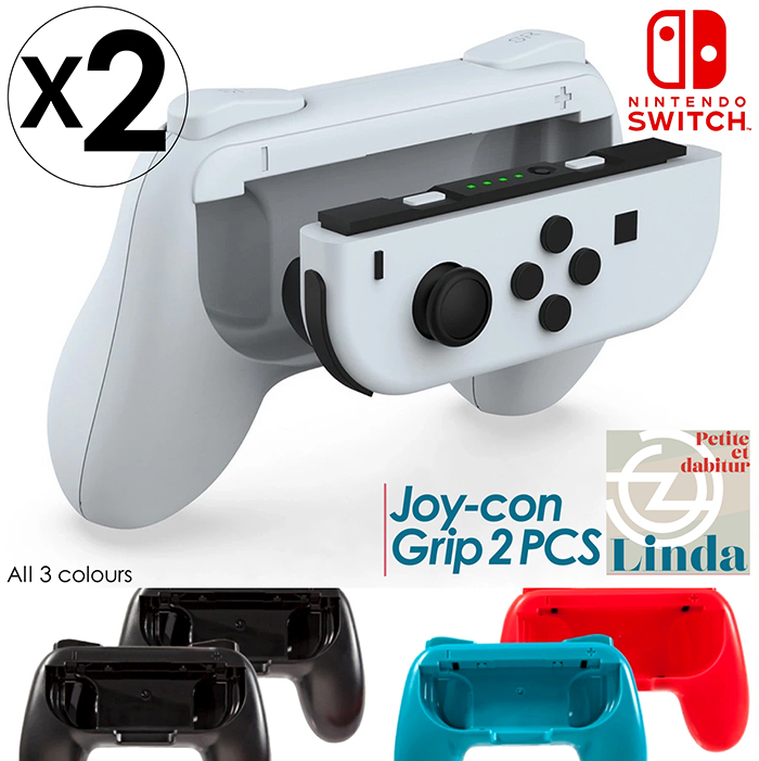 ジョイコン グリップ Nintendo Switch 対応 ハンドル Joy-Con ハンドル 持ちやすい グリップ 2個 セット 任天堂 スイッチ  カバー ハンドル 保護