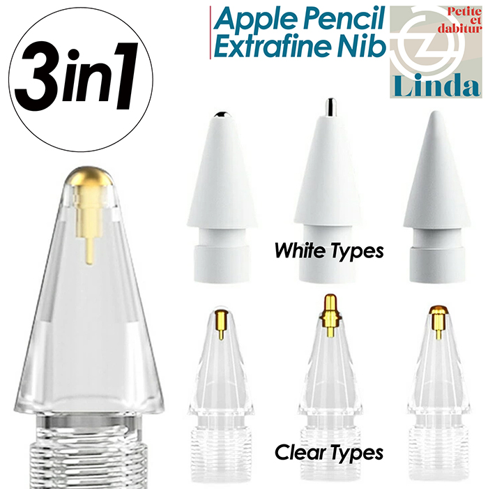 Apple Pencil 極細 ペン先 交換用ペン先 アップルペンシル 第一世代 第二世代 金属ペン先 金属 メタル 金属製 保護 iPad 摩耗防止  スタイラス