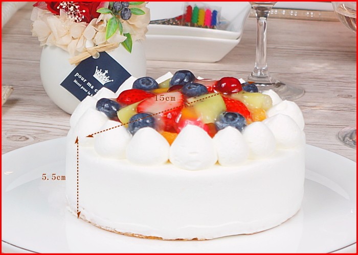 スイーツ 送料無料 誕生日ケーキ ギフト フルーツ 生デコレーションケーキ 5号 Tk410 たちかわ 通販 Yahoo ショッピング