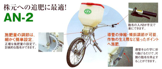 みのる産業 (2026年7月下旬予定)追肥機 AN-21B (自然落下式) 1タンク