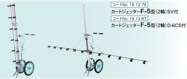 カートジェッターF-5型 2輪タイプ (G1/4) 12頭口 191379 191387 立体