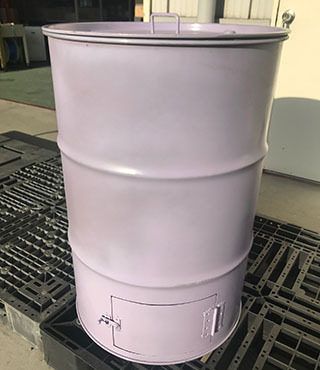 ドラム缶 焼却器 200L 家庭用 焼却炉 フタ・ロストル・灰かき棒付 燻製