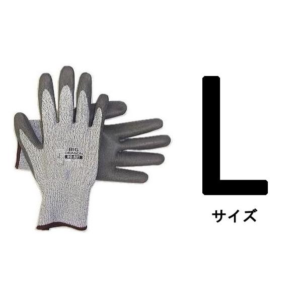 (120双セット)　作業手袋　ビッグドラゴン　(サイズ選択　M・L・LL)　BD-501　耐切創保護手袋　ノンカットグリップ　富士グローブ