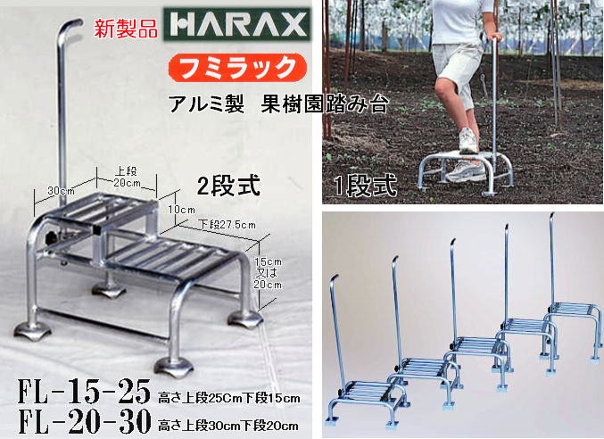 配送員設置送料無料 <br>ハラックス HARAX 2台set品 フミラック FL-75