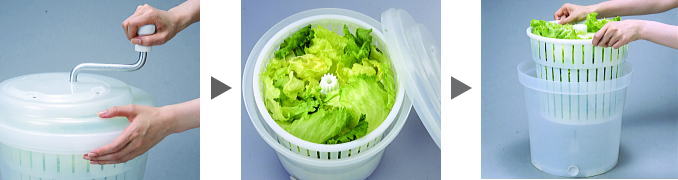 TONBO（新輝合成） 新輝合成 業務用 抗菌ジャンボ 野菜水切り器 10型