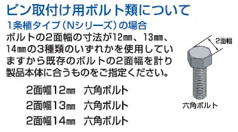 ハラックス ネギロケット用ピン N-P32 φ32mm×16cm 長ネギ定植用穴あけ