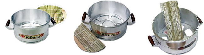 公徳セイロ (DX長生セイロ) デラックス 二重セット 30cm (蓋1、体2、竹