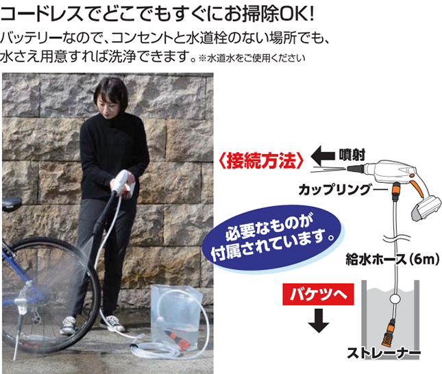 工進 (即納) 充電式洗浄機 SJC-1820 スマートコーシン KOSHIN