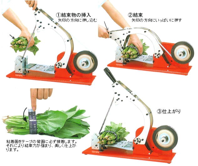NICHIBAN ニチバン 野菜結束機 たばねら 3000-V sinw : ザ