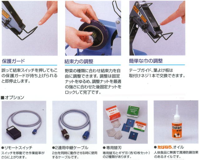 NICHIBAN（ニチバン） 野菜結束機 たばねら 5000-V 電動式 : ザ