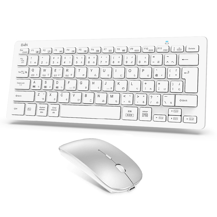 ワイヤレス キーボード ワイヤレスマウス セット Bluetooth5.2 iPad キーボード 無線 日本語配列 軽量 小型 jis配列 iPhone mac ios android Windows 対応 |  | 02