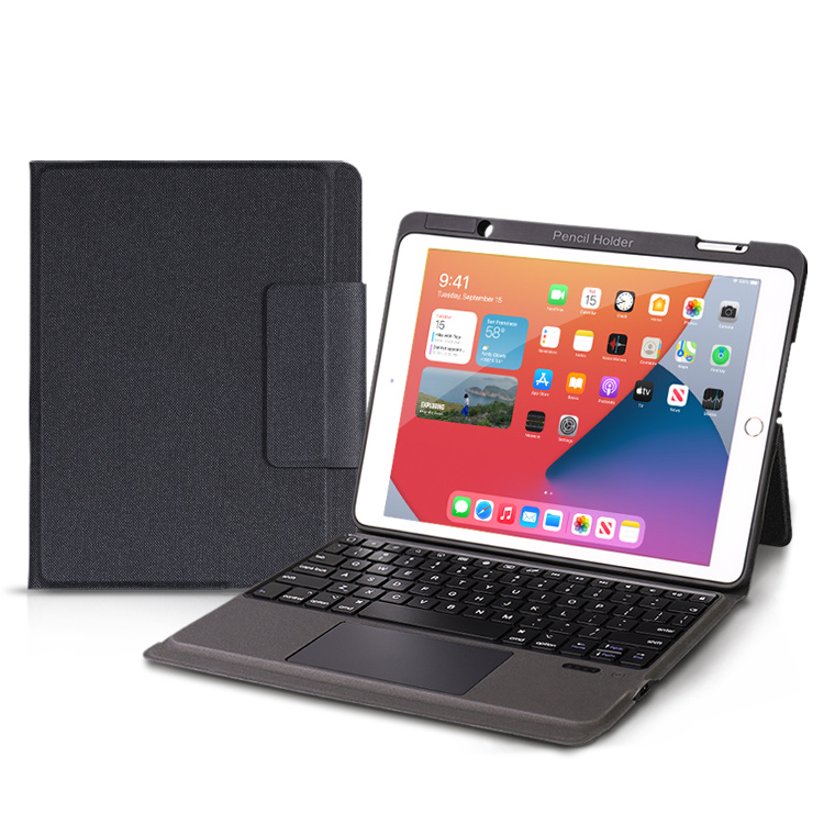 最新タッチパッド搭載 iPad Air 10.9インチ iPad 第9世代 10.2インチ iPad 11インチ iPad Bluetooth5.1 キーボード ケース ペン収納 US配列 |  | 01