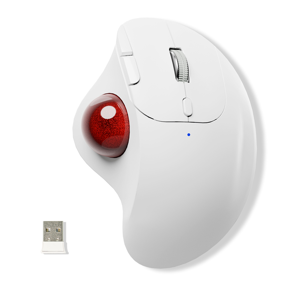 トラックボール ワイヤレスマウス 3台同時接続 Bluetooth+2.4GHz ボール ダブルモード 瞬時接続 トラックボールマウス 親指 無線マウス 静音 高精度 |  | 05