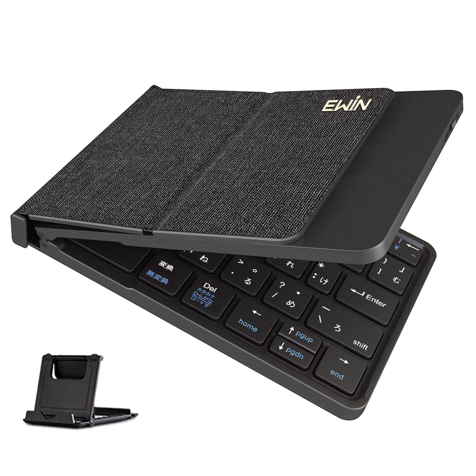 Bluetooth キーボード 折りたたみ 日本語配列 iPad ブルートゥース キーボード ワイヤレスキーボード スマホスタンド付き 小型 Mac/iOS/Android/Windows対応 |  | 01