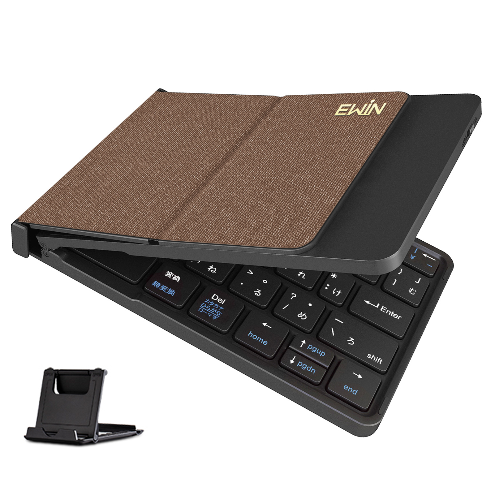 Bluetooth キーボード 折りたたみ 日本語配列 iPad ブルートゥース キーボード ワイヤレスキーボード スマホスタンド付き 小型 Mac/iOS/Android/Windows対応 |  | 02