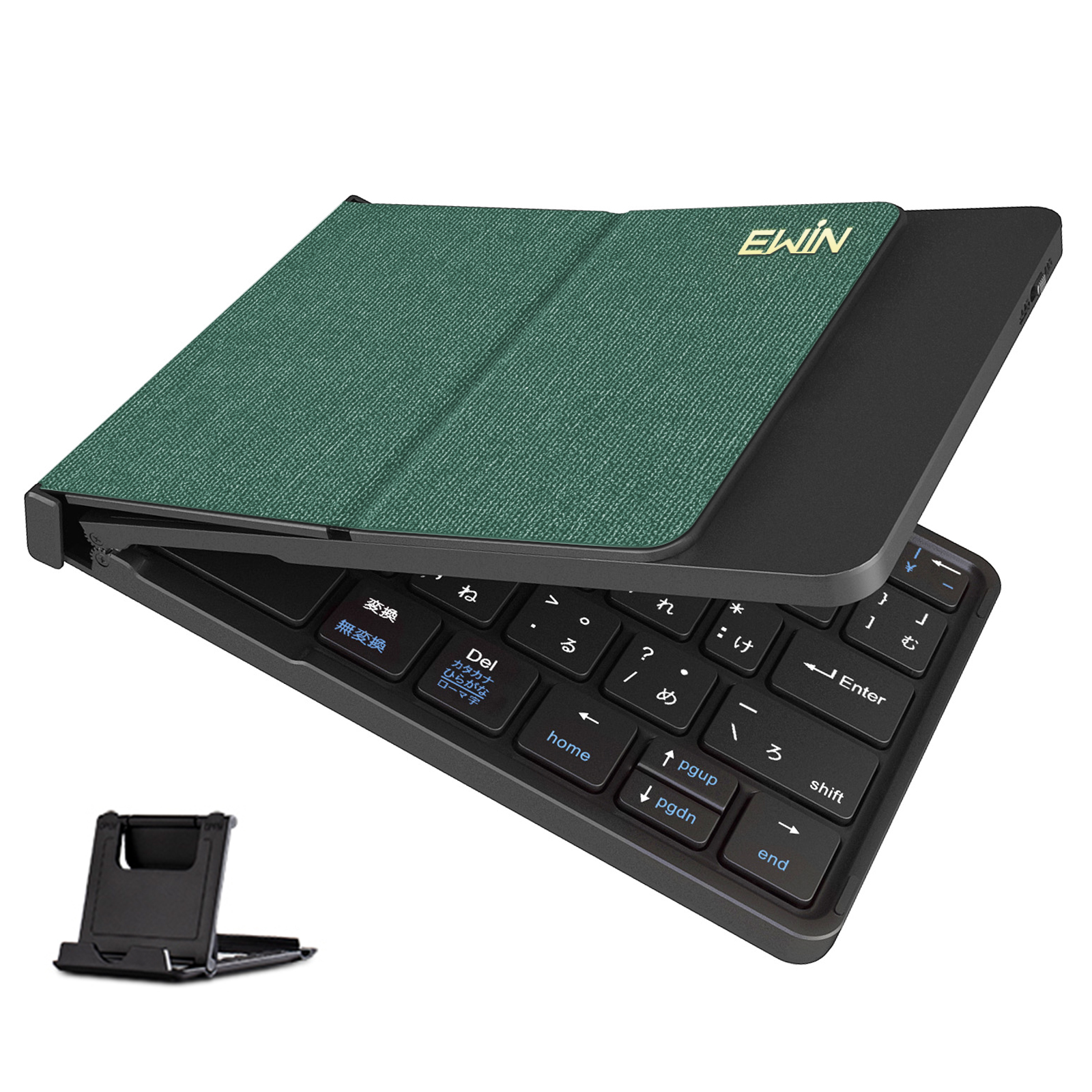 Bluetooth キーボード 折りたたみ 日本語配列 iPad ブルートゥース キーボード ワイヤレスキーボード スマホスタンド付き 小型 Mac/iOS/Android/Windows対応 |  | 03