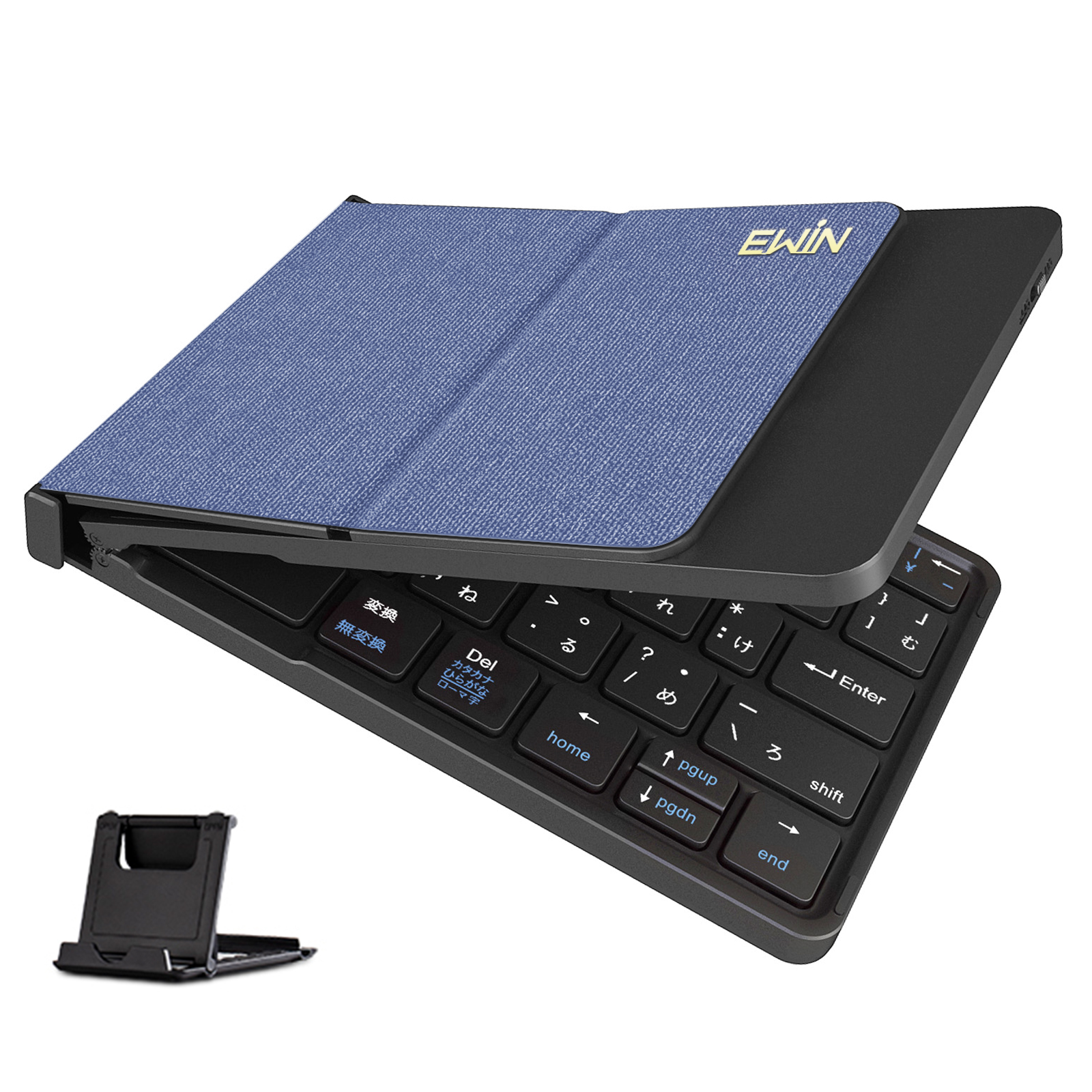 Bluetooth キーボード 折りたたみ 日本語配列 iPad ブルートゥース キーボード ワイヤレスキーボード スマホスタンド付き 小型 Mac/iOS/Android/Windows対応 |  | 05
