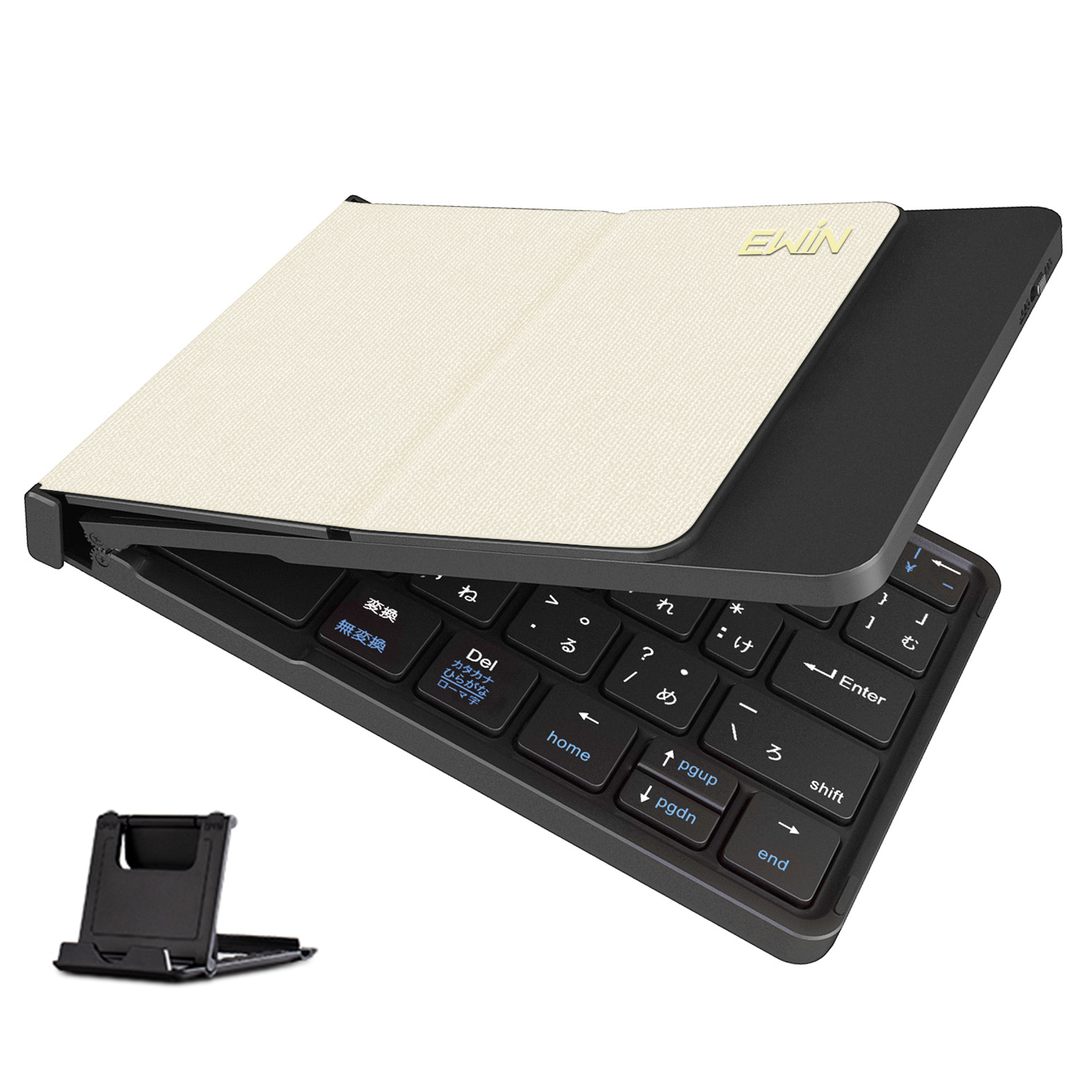 Bluetooth キーボード 折りたたみ 日本語配列 iPad ブルートゥース キーボード ワイヤレスキーボード スマホスタンド付き 小型 Mac/iOS/Android/Windows対応 |  | 07