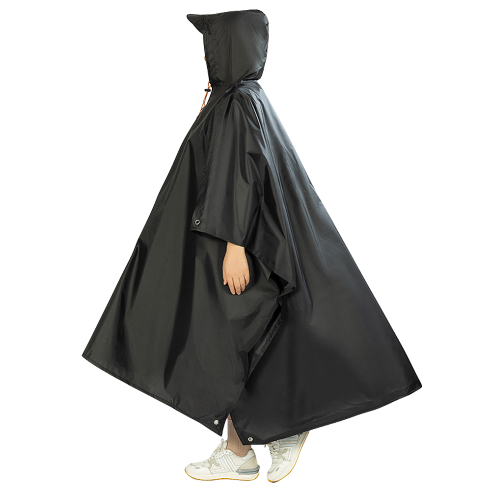 レインコート 自転車用 収納袋付き レインポンチョ ロング丈 レインウェア リュック対応 タープ  通勤 通学 雨合羽 カッパ 防水 男女兼用 |  | 01