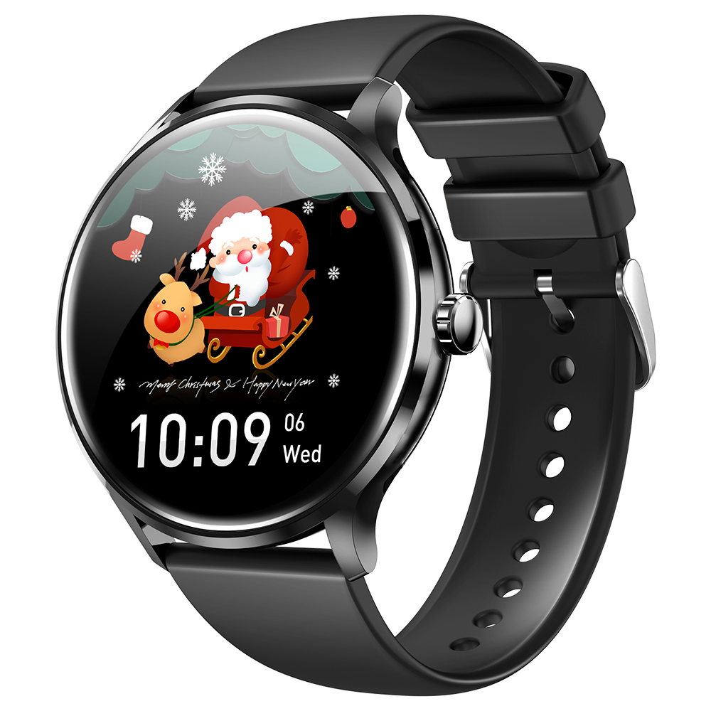 スマートウォッチ 体表温度 血中酸素 Bluetooth通話 1.39インチ大画面 音楽再生 心拍 歩数  健康管理 スマートブレスレット 腕時計 着信通知 IP67防水 QS80 |  | 01