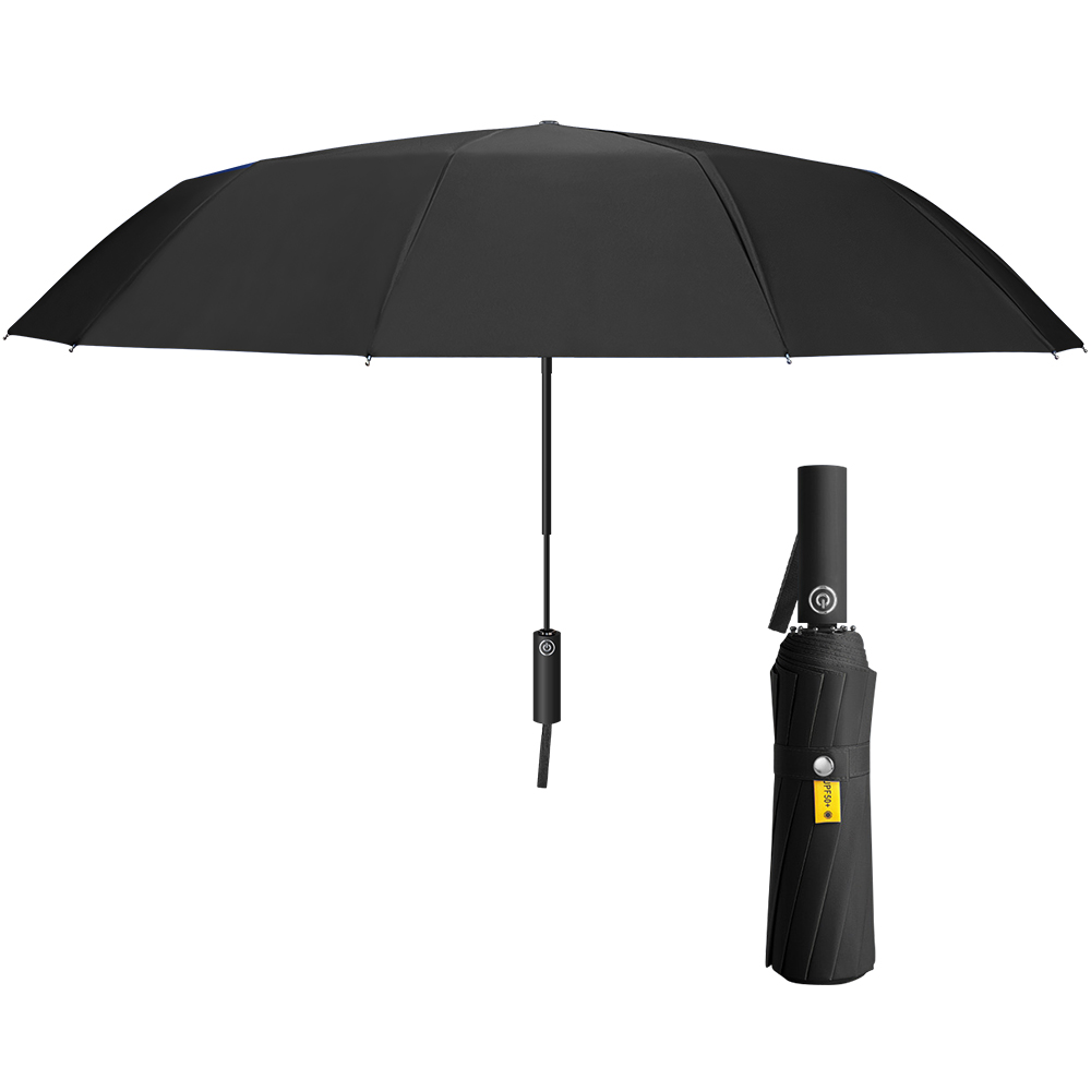 折りたたみ傘 自動開閉 ワンタッチ メンズ  レディース 大きい 折り畳み傘 晴雨兼用 雨傘 丈夫 頑丈 耐強風 日傘 傘 24本骨 男女兼用 収納ポーチ付き |  | 01