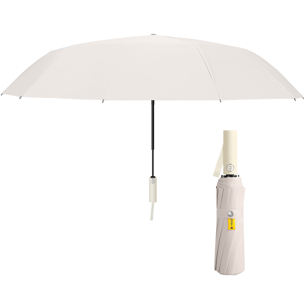 折りたたみ傘 自動開閉 ワンタッチ メンズ  レディース 大きい 折り畳み傘 晴雨兼用 雨傘 丈夫 頑丈 耐強風 日傘 傘 24本骨 男女兼用 収納ポーチ付き |  | 02