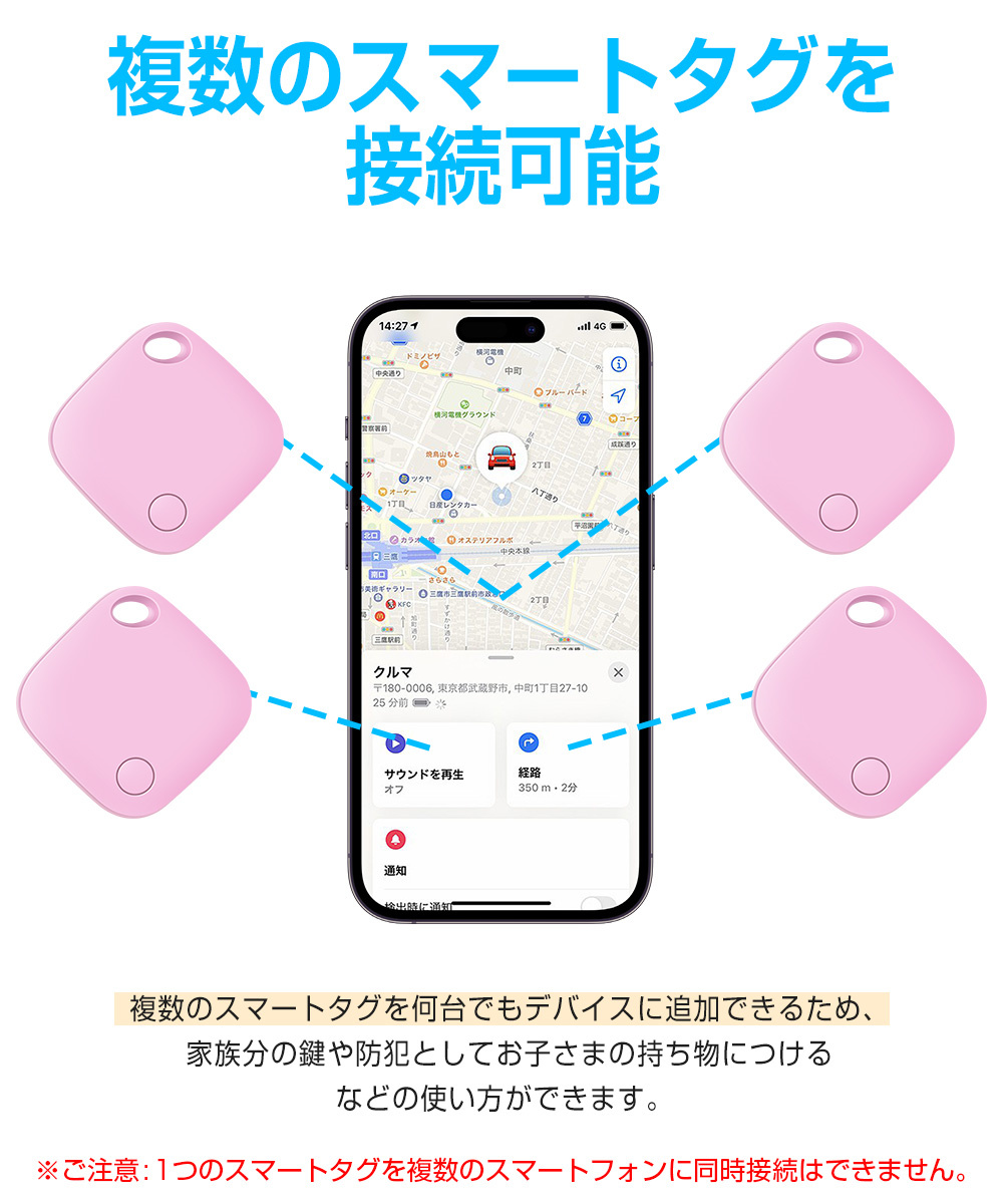 スマートトラッカー 探す