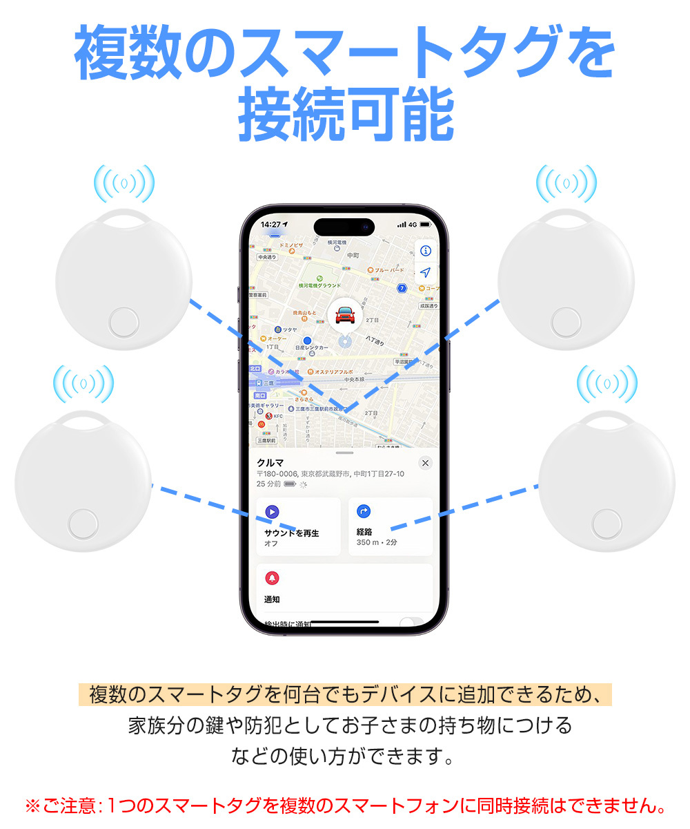 スマートトラッカー 探す