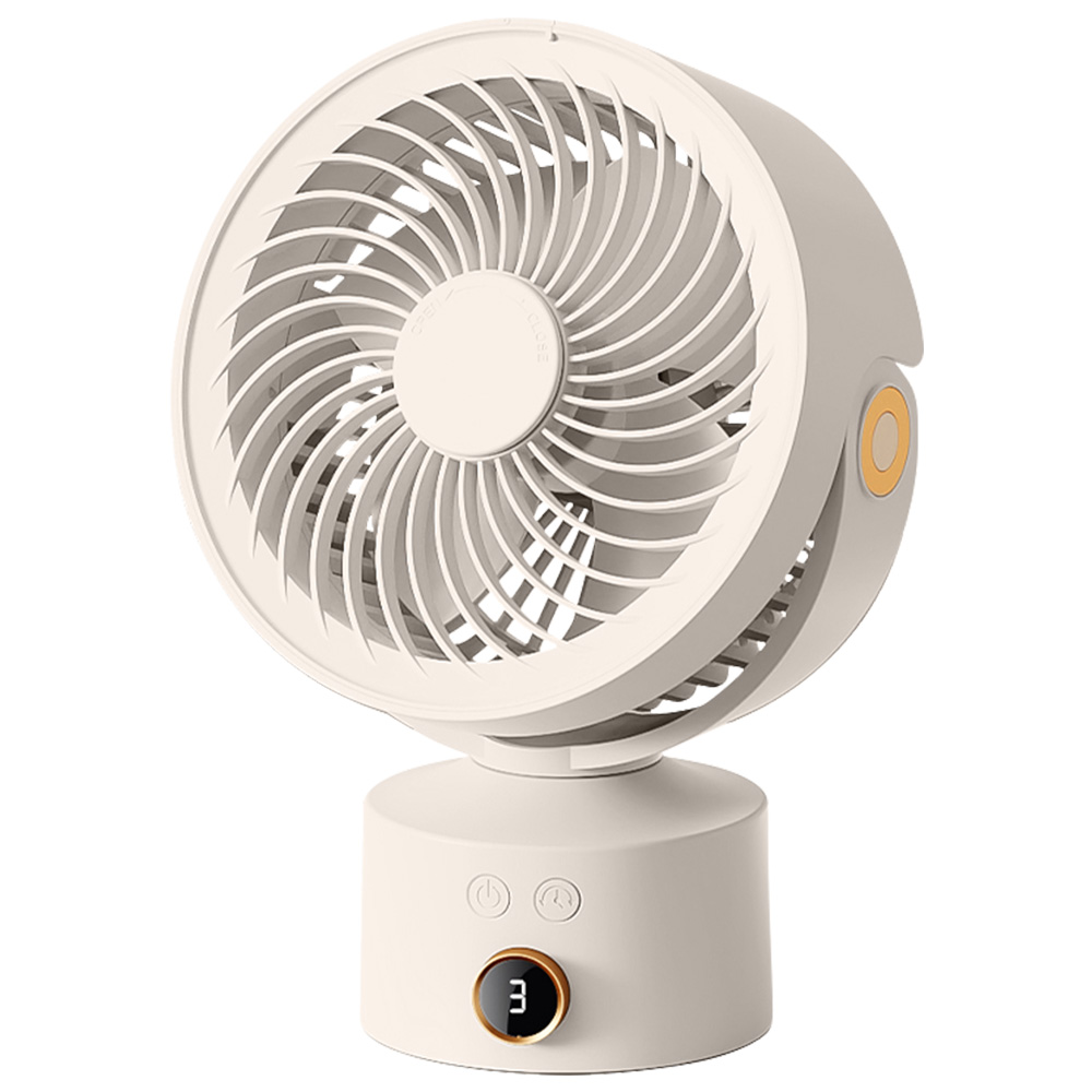 サーキュレーター 左右自動首振り USB扇風機 強力 卓上扇風機 DCモーター 扇風機 3段階風量 タイマー デジタル表示 USB充電式 空気循環 小型 |  | 02