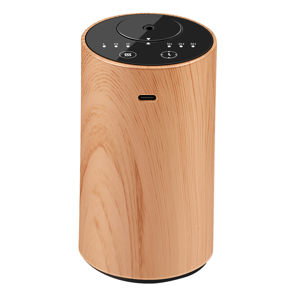 【20mlボルト付き】アロマディフューザー 水なし 車 ディフューザー 噴霧式 木目調 ネブライザー式 芳香剤 コードレス 3段階ミスト量調整 消臭剤 トイレ 静音 |  | 01