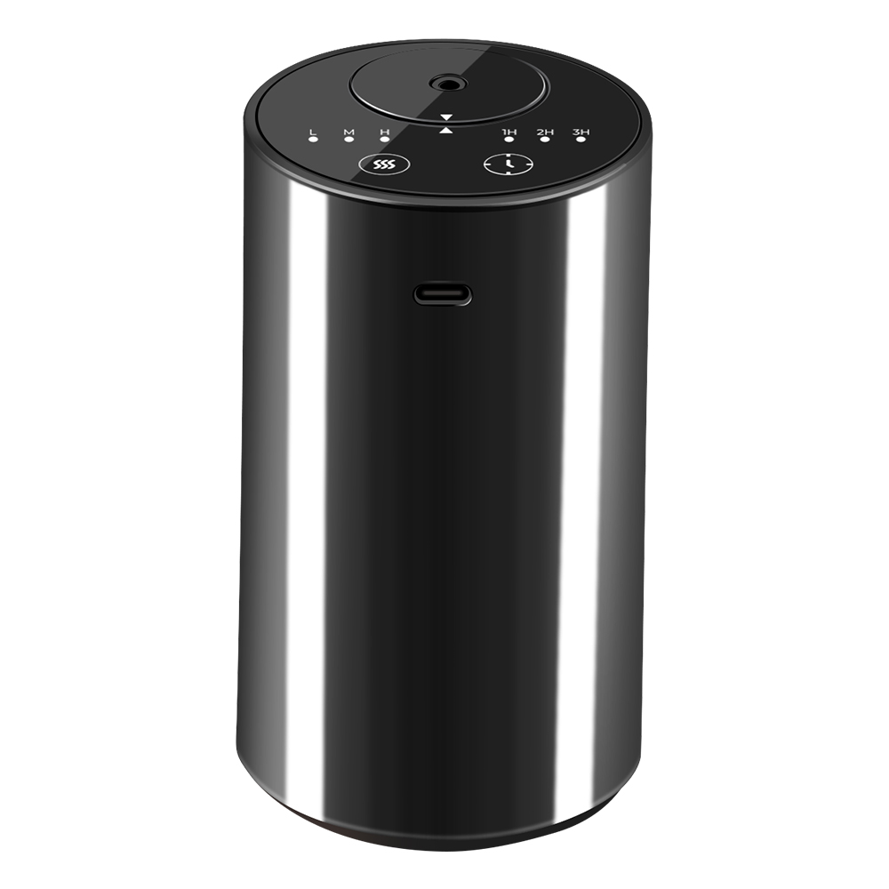 【20mlボルト付き】アロマディフューザー 水なし 車 ディフューザー 噴霧式 木目調 ネブライザー式 芳香剤 コードレス 3段階ミスト量調整 消臭剤 トイレ 静音 |  | 03