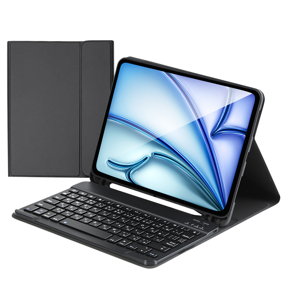 iPad A16 iPad 第10世代 10.9インチ キーボードケース 第9世代 10.2インチ 第5世代 iPad Air M2 M3 11インチ M4 カバー着脱式 日本語配列 Bluetooth キーボード | EWIN | 01