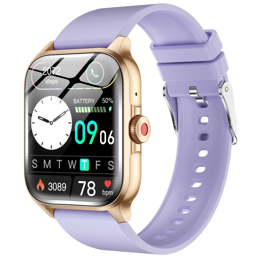 スマートウォッチ Bluetooth通話 1.85ンチ大画面 血中酸素 健康管理 スマートブレスレット 腕時計 着信通知 IP67防水 長待機 メンズ レディース QX15 |  | 05