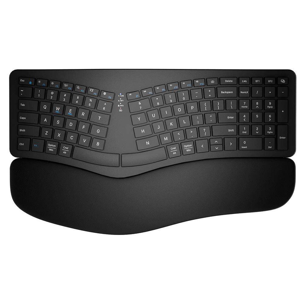 激安価格の エルゴノミクス キーボード 2.4Ghz+Bluetooth両対応 Bluetooth キーボード