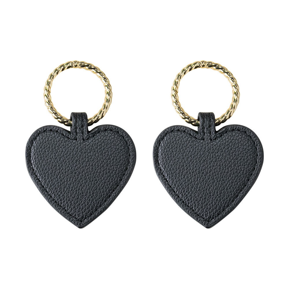 ハットクリップ キャップクリップ 2個セット 帽子クリップ 帽子収納 鞄アクセサリー 強力マグネット 金具 レザー 葉 ハート型 持ち歩き 帽子フック 紛失防止 |  | 01