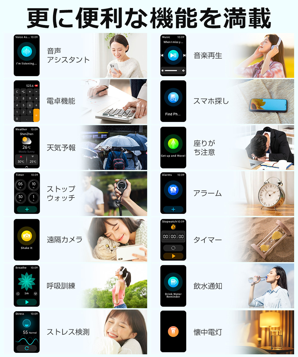 スマートゥォッチ 心拍
