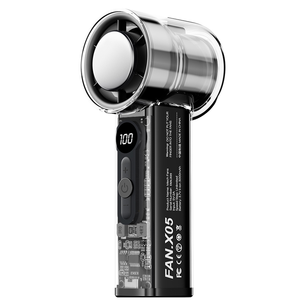 ハンディファン 冷却プレート 100段階調節 USB扇風機 手持ち クーラー 卓上扇風機 強力 冷感 ハンディ扇風機 掛ける ミニ扇風機 携帯扇風機 LEDディスプレイ |  | 01