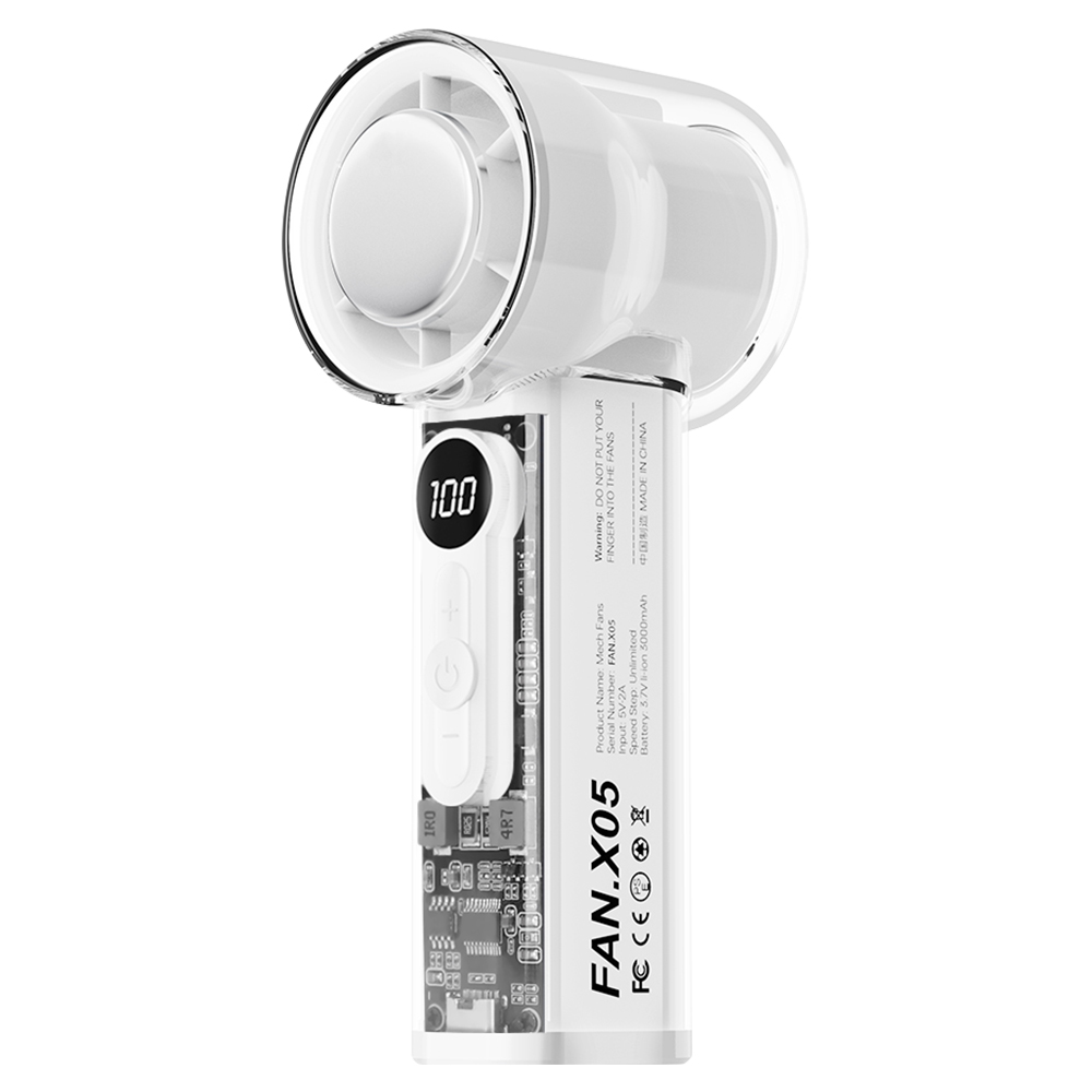 ハンディファン 冷却プレート 100段階調節 USB扇風機 手持ち クーラー 卓上扇風機 強力 冷感 ハンディ扇風機 掛ける ミニ扇風機 携帯扇風機 LEDディスプレイ |  | 02