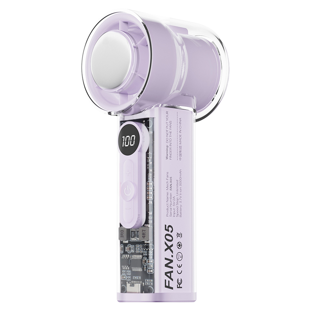 ハンディファン 冷却プレート 100段階調節 USB扇風機 手持ち クーラー 卓上扇風機 強力 冷感 ハンディ扇風機 掛ける ミニ扇風機 携帯扇風機 LEDディスプレイ |  | 03