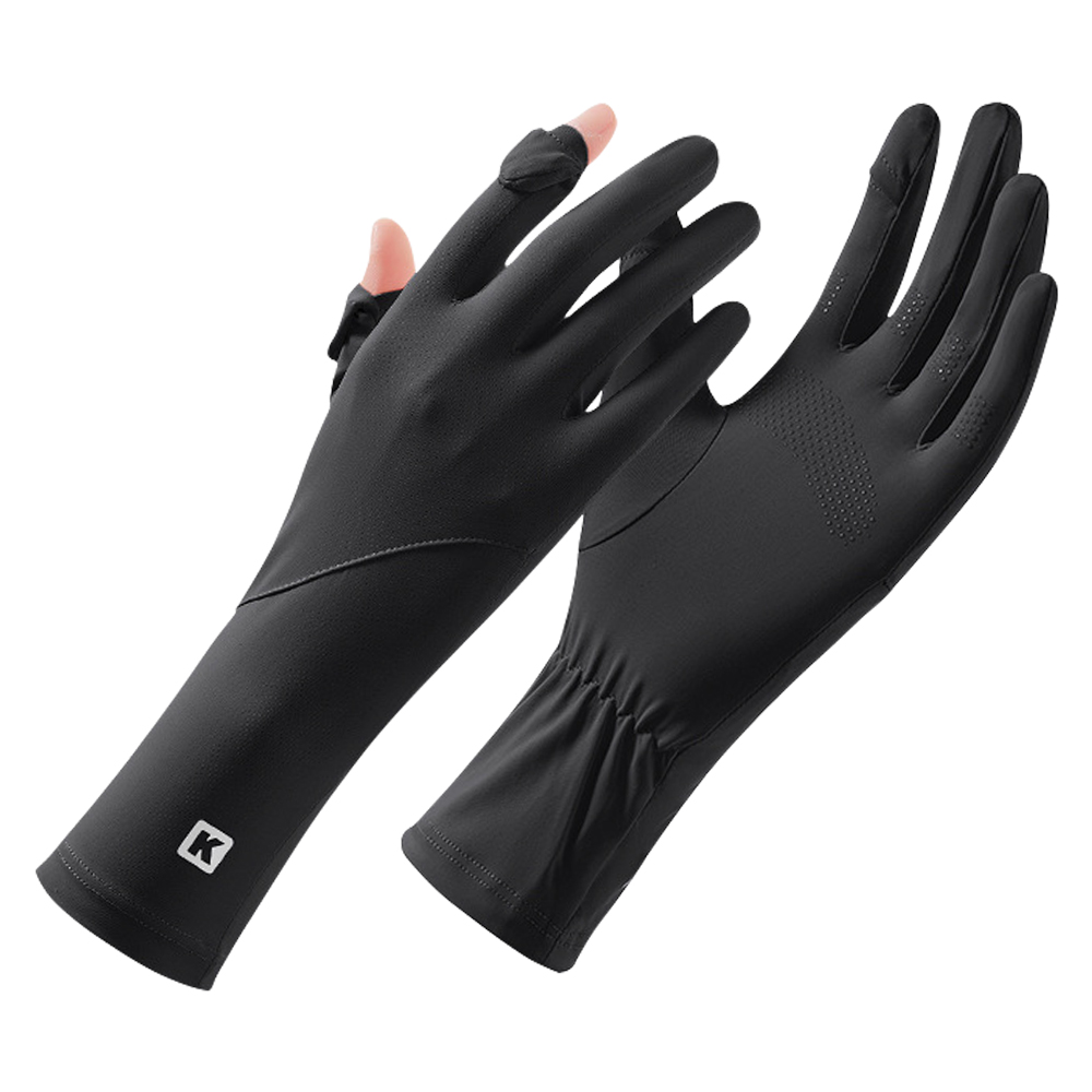 UV手袋 手袋 レディース手袋 接触冷感 ショート手袋 2本指出し UVカット 紫外線 日焼け防止 夏 吸汗速乾 滑り止め スマホ対応 極薄 軽量 通気 アウトドア |  | 01