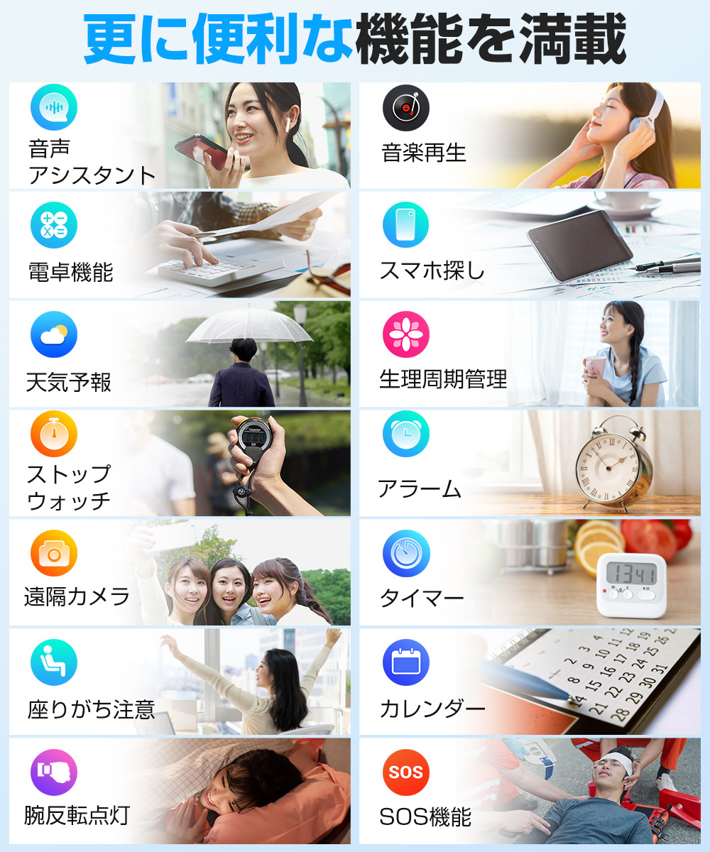 スマートゥォッチ 心拍