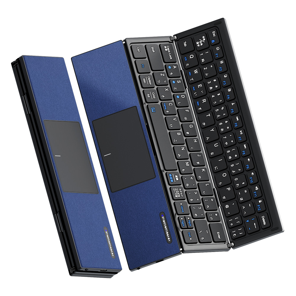 Bluetooth キーボード 折りたたみ 日本語配列 iPad ワイヤレスキーボード タッチパッド付き ブルートゥース キーボード iOS Android Windows Mac  Type-C充電式 |  | 02