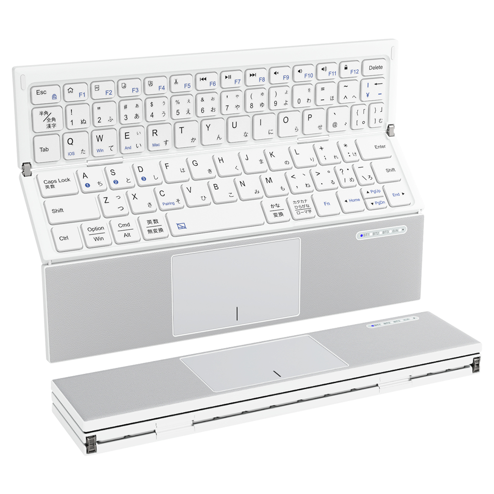 Bluetooth キーボード 折りたたみ 日本語配列 iPad ワイヤレスキーボード タッチパッド付き ブルートゥース キーボード iOS Android Windows Mac  Type-C充電式 |  | 04