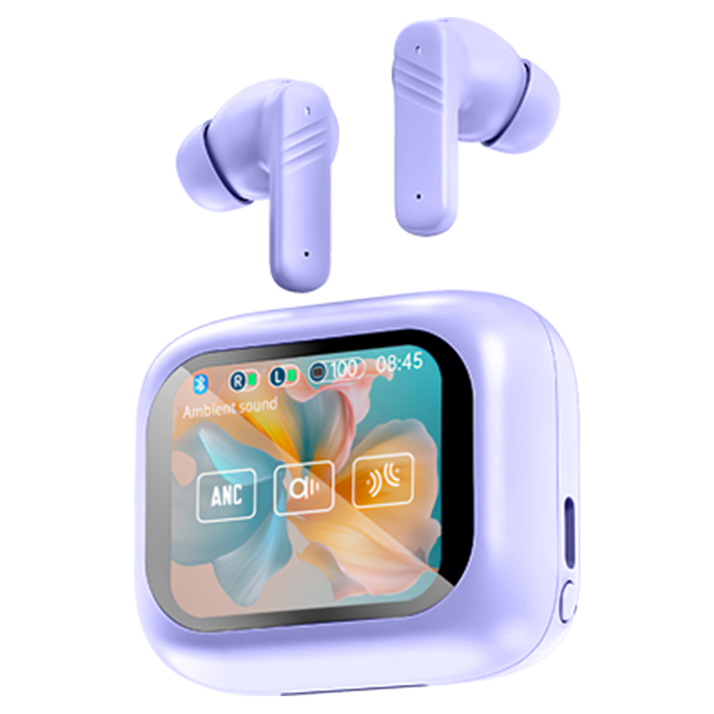 ワイヤレスイヤホン 2.01インチ大画面 Bluetooth イヤホン ANC ENC Bluetooth5.4 ヘッドホン 音楽再生 ブルートゥース イヤホン ノイズキャンセリング IPX45防水 |  | 03