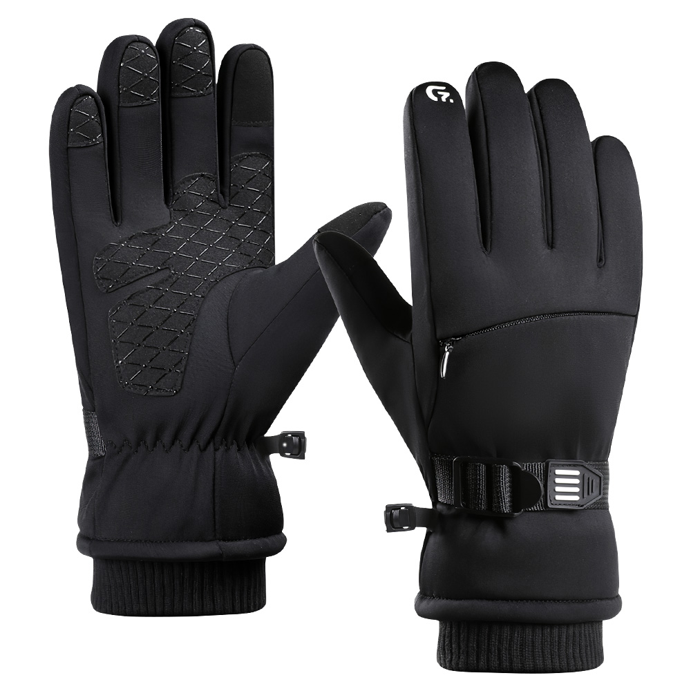 グローブ メンズ手袋 防寒 防風 防水 ロング バイクグローブ スマホ対応 スキーグローブ保温 裏起毛 中綿 暖かい 滑り止め 通気 紛失防止バックル 耐衝撃 厚手 |  | 01