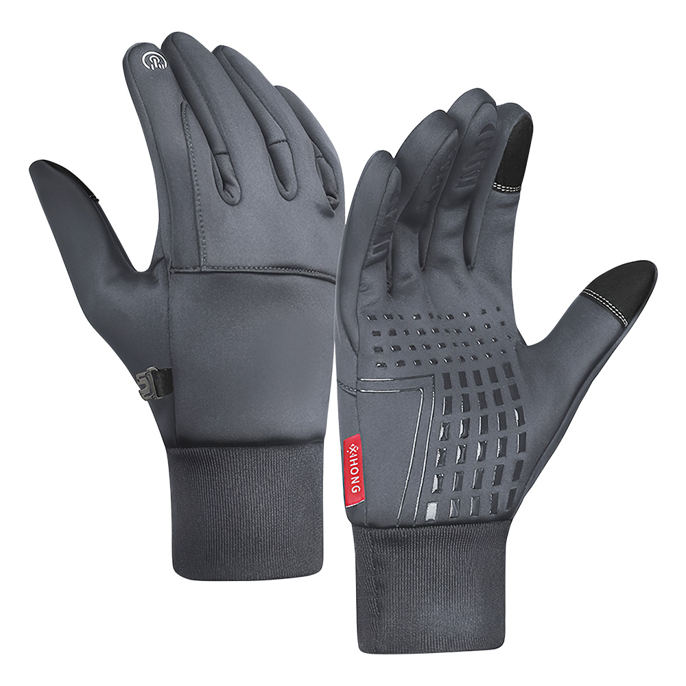 グローブ 防寒手袋 メンズ レディース 防風 防水 ロング バイクグローブ スマホ対応 保温 裏起毛 滑り止め 通気 バックル 耐衝撃 バンド調整可能 通勤 作業 |  | 02