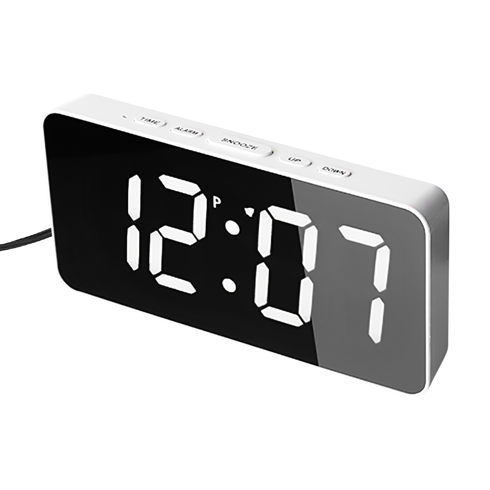 電波時計 デジタル 置き時計 温度計 目覚まし時計 LED表示 常時点灯 クロック 置時計 大音量 カレンダー アラーム 卓上 明るさ調節 スヌーズ 12H/24H表示 |  | 02