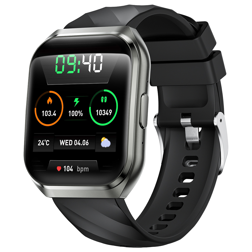 スマートウォッチ メンズ Bluetooth通話 1.83インチ 3D曲面 血中酸素 歩数 健康管理 スマートブレスレット 着信通知 IP68防水 1000mAh大容量バッテリー QS26 |  | 01